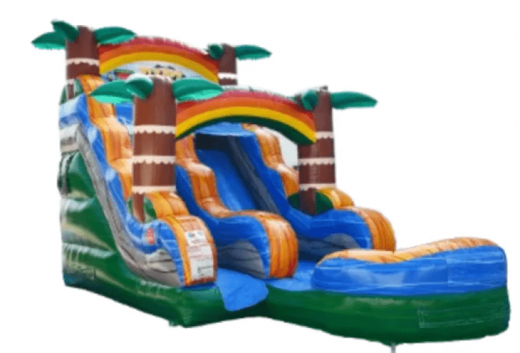 15' Tiki Plunge Water Slide