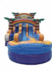 18' Tiki Plunge Dual Lane Slide