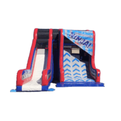 Ninja Warrior Obstacle Wall and 22' Slide