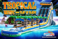 24' Tropical Wave Dual Lane Slip N Slide