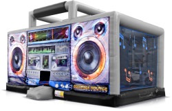 80s Boom box bounce house alpharetta roswell marietta atlanta milt 1 80's Boom Box Jumbo Bounce House