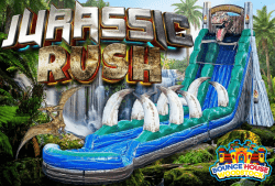 22' Jurassic Rush Water Slide with Slip N Slide